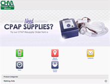 Tablet Screenshot of culpeperhomemedical.com